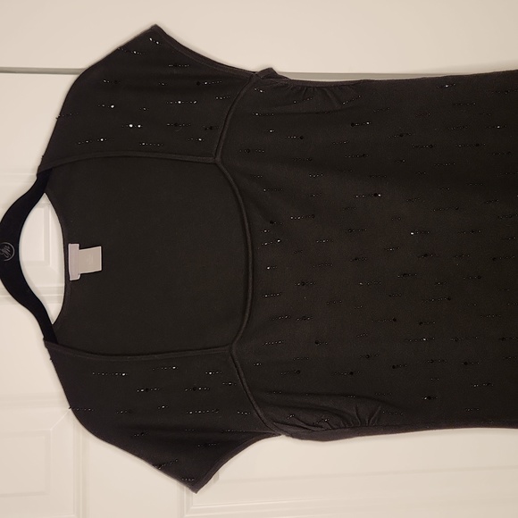 Ann Taylor Sequin Cap Sleeve knit top - Picture 2 of 7